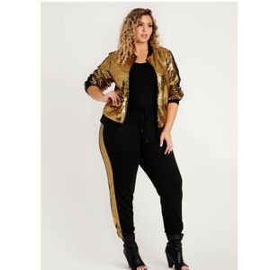 SEQUIN COLORBLOCK ACTIVE JOGGER (only)